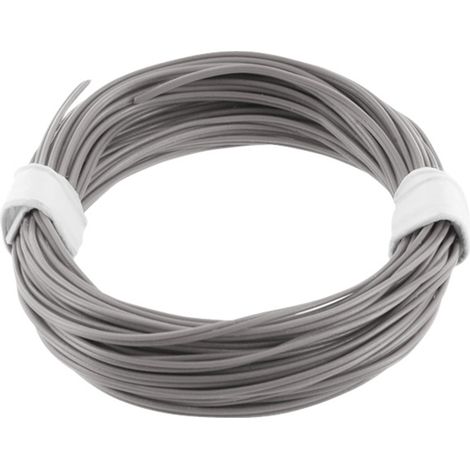 econ connect KZL2X008GR5 Fil de câblage 2 x 0.08 mm² gris 5 m