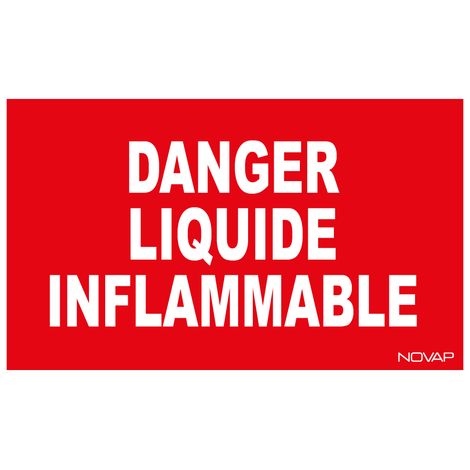 Panneau Danger liquide inflammable - Rigide 330x200mm - 4160207