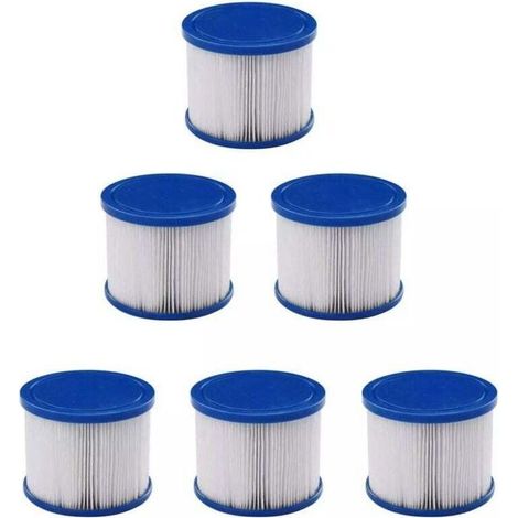 Filterkartusche, 6er-Pack Ersatzfilterkartuschen für aufblasbare Whirlpools (1/4)