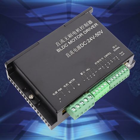 Contrôleur de moteur CC sans balais, triphasé, pont complet, faible dégagement de chaleur, puissance élevée, 20-50 V, 14 A (1/5)