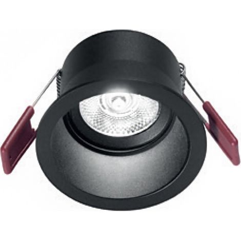 Faretto incasso gea led dione gfa1001c nero lampada soffitto moderna