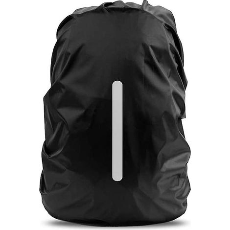 Sacoche vélo réfléchissante, housse de pluie pour sac à dos, imperméable, sécurité nocturne, équipement cycliste, couvre-sac waterproof, accessoire vélo urbain, taille universelle, protection intempér (1/5)