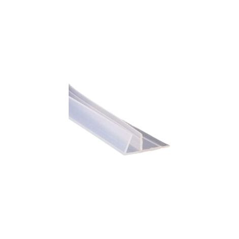 Türdichtung für Badewanne, Duschkabine, gebogene Fensterdichtung, gerade oder gummierte Form, Dichtung für die untere Scheibe, 8 mm, 78 Zoll, F-förmig, 0 bis 20 mm Spalt (100 cm) - Crezuo (1/4)