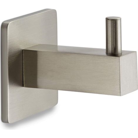 Garderobenhaken SELA 36 x 36 mm Länge 45 mm Edelstahl gebürstet (1/2)