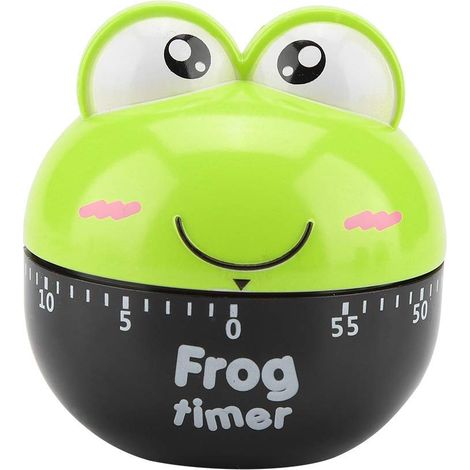 Timer da cucina meccanico a forma di animale dei cartoni animati, strumento per misurare il tempo.