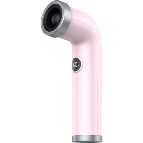Neuer, tragbarer Mini-Haartrockner mit abgewinkeltem Design, Hochgeschwindigkeits-Turbine ohne Klingen, kreativ und stilvoll, mit Digitalanzeige