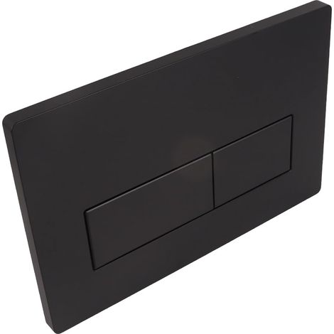 Plaque de poussée, actionneur WC pour 2 chasse d'eau pour réservoir 01, 20, 30, 50, UP300, UP320 (noir) (1/5)