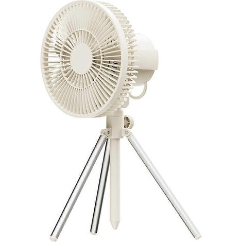 Ventilateur de tente de camping rechargeable avec télécommande et veilleuse LED pivotante