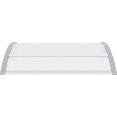 Auvent Marquise de Porte Moderne - Anti-Soleil Imperméable - Gris 120 x 100 cm PC Chic-457557 (1/5)