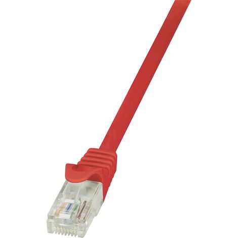 LogiLink 1.5m Cat.6 U/UTP cable de red Rojo 1,5 m Cat6 U/UTP (UTP)