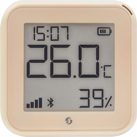 SHELLY WLAN-Temperatur- u. Feuchtigkeitssensor Plus H&T Gen. 3, BT, Mokka (1/4)