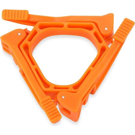 Support pliable pour bouteille de gaz, stabilisateur en polycarbonate pour trépied de camping ou étagère extérieure, compatible avec les réchauds à gaz et les cartouches de gaz. (1/5)