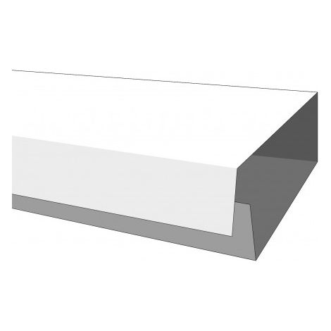 Moldura de cable adhesiva 12x7 blanca 2m - Electraline