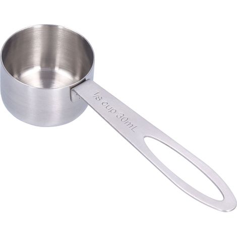 Cuillère doseuse inox 30ml pour café, poudre de lait et grains, manche long (1/5)