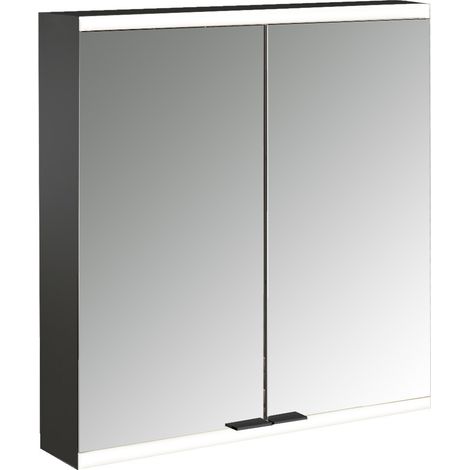emco prime 2 Lichtspiegelschrank, 600 mm, 2 Türen, mit (1/5)