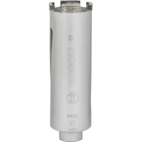 Bosch – Couronne diamantée G 1/2" 52 mm – Perçage à sec maçonnerie – Longueur 150 mm – 4 segments 7 mm – Soudure laser pour durabilité (1/5)