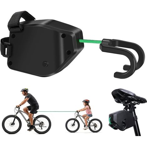 Einziehbares Fahrrad-Abschleppseil – 1 Stück – Nylon und ABS – Sichere Zugkraft bis 225 kg – Für Kinderfahrräder und Mountainbikes – 2,5 m (1/5)