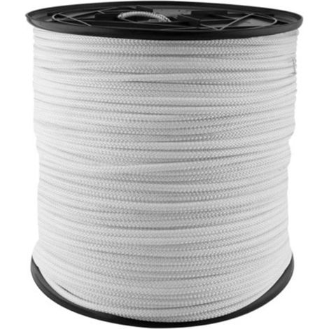Carrete Nylon Con Alma Interior - 5mm X 400m Blanco