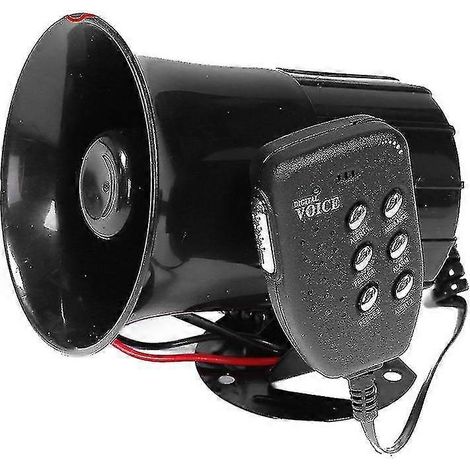 Bocina para coche y motocicleta de 12 V, bocina de alarma de seis tonos para coche, bocina de seis tonos. (1/5)