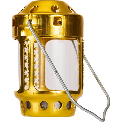 Lanterne à bougie portable pour la pêche nocturne, à suspendre en camping et en plein air (alliage d'aluminium).