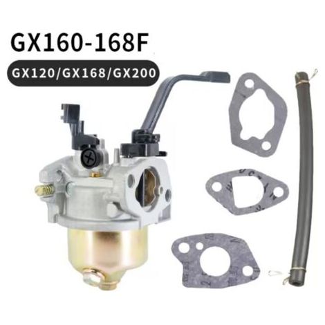 Carburetor and gasket for Honda GX120, GX160, GX200 4.10 kW, 4.85 kW gasoline generator engine