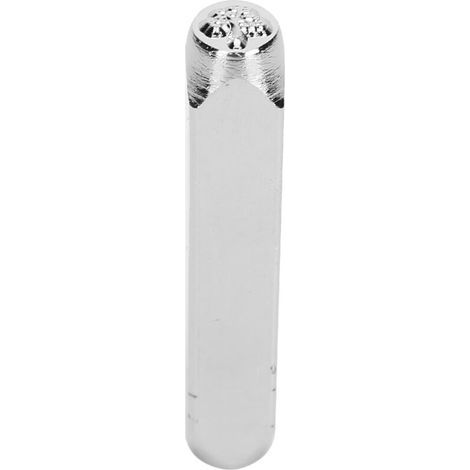 Poinçon à main 6mm 1/4" pour gravure DIY, fabrication de bijoux et artisanat - motif feuille