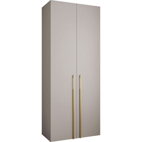 Armario Hartford 569, Cachemira, 246x100x42cm, Puertas de armario: Con bisagras, Número de estantes: 8 (1/5)