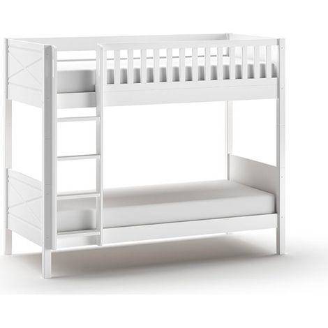 Litera 90x200 con somieres Vipack Scott Blanco
