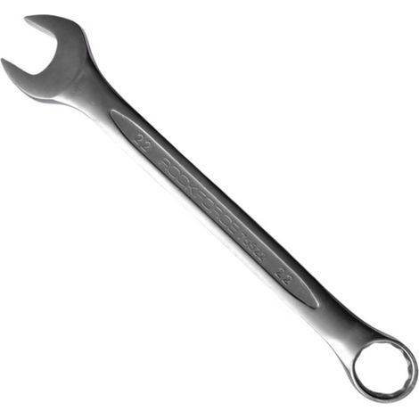 Llave fija Rockforce de 22 mm de largo y 260 mm de longitud, de acero Cr-V y 12 puntas. (1/5)