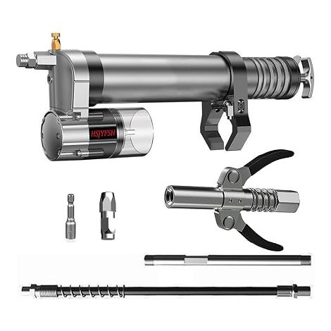 Grease Gun Adapter - Converts Air Tools, Cordless Drills and Impact Drivers to Electric Grease Gun, Conversion Gun Head (1/5)