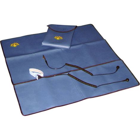 BJZ C-190 100N Kit de service antistatique (ESD) bleu (L x l) 600 mm x 600 mm câble de terre inclus, dragonne incluse, (1/2)