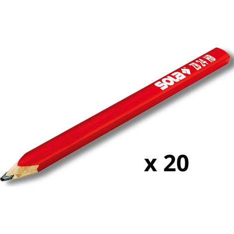 Matita carpentiere zb 30 hb rossa tratto netto preciso confezione 20 pezzi (1/5)