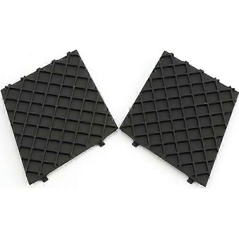 Paire de caches de grille de pare-chocs avant inférieurs noirs (gauche et droite) compatibles avec BMW E60 et E61 M - Accessoires extérieurs R (1/5)