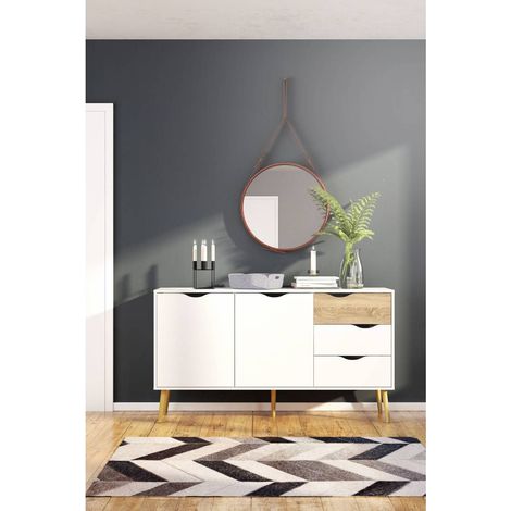 Kit Credenza 2 Ante + 3 Cassetti 147X39X91 Oslo