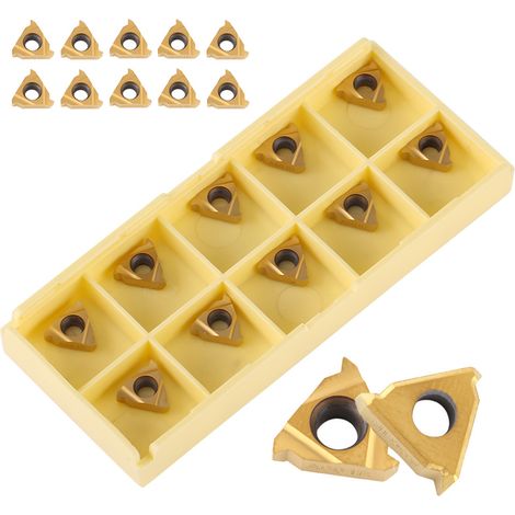 10 outils de coupe CNC 11IR A60 Or/boîte (1/5)