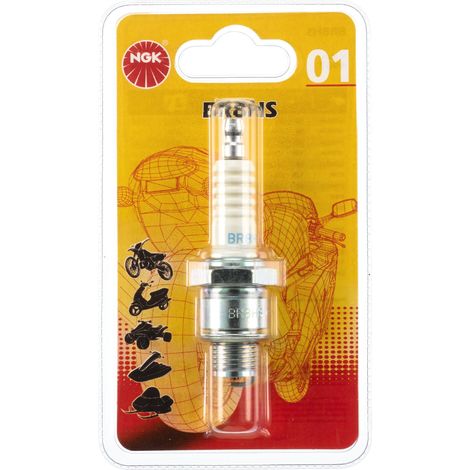 Bougie d'allumage BR8HS Ø14mm Longueur Culot: 12.7mm Électrode Centrale En Cuivre - Olive démontable