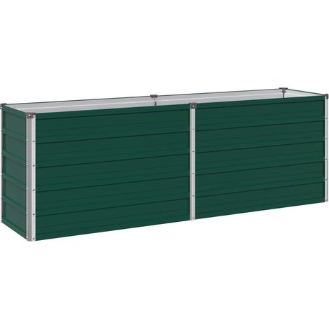 Cama de Jardín Elevada Verde 160 x 40 x 55 cm vidaXL