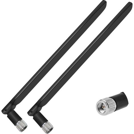 2 Pièces SMA 4G LTE Antenne SMA Mâle Cellulaire WiFi Antenna 10dBi Haut Gain Routeur Antenne Amplificateur de Signal pour Mobile Huawei Netgear ZTE 3G/4G LTE Routeur Modem Caméra IP de Sécurité (1/5)