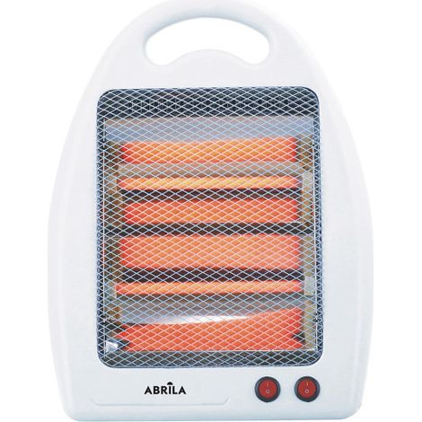 Fornello elettrico al quarzo igneo 800w white 2potenze 2elementi portatile con base antiribaltamento 39,5x30x14,5 cm