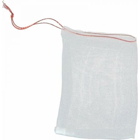 Lot de 100 sacs de protection pour fruits – Filet anti-insectes pour arbres fruitiers – Sacs en maille avec cordon de serrage pour protéger les tomates, raisins, mangues (10 x 15 cm) (1/4)