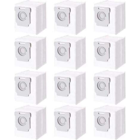 Lot de 12 Sacs d'aspirateur pour iRobot Roomba i7 i7+ i3 i3+ i4 i4+ i6 i6+ j7 j7+ i8 i8+S9 S9+ E5 E6 E7, Accessoires Sac à Poussière pour iRobot Roomba Allen Aspirateur Clean Base