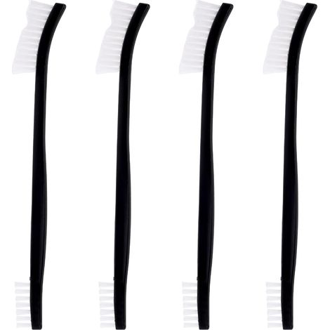 Stück doppelseitige Nylon-Reinigungsbürsten, kleine Multifunktions-Reinigungsbürsten, langlebige Nylonbürsten zum Reinigen von Spalten, Schmuckreinigungsbürsten, Fahrrad, Auto, Duschkopf