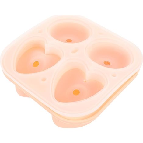 Moule à Glaçons en Silicone Réutilisable Léger de Rose et Cœur Cuisine (1/5)