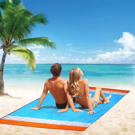 240 cm x 250 cm wasserdichte und sandabweisende tragbare Camping-Strandmatte/Stranddecke, erhältlich in verschiedenen Farben (1/3)