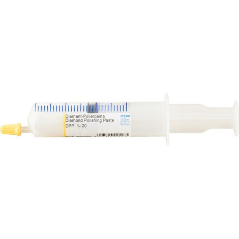 PFERD TOOLS Diamantpolierpaste DPP Korngröße 1µ ultra fein Spritze mit 20g für hartes Material