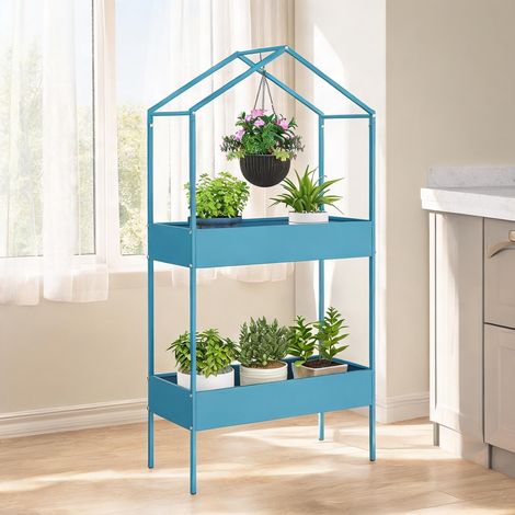 Porte-plantes 2 niveaux 75 x 35 x 150 cm (1/5)