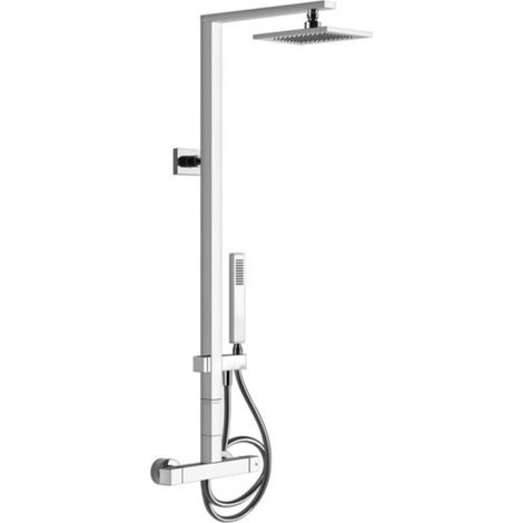 Colonne de douche Gessi Rettangolo avec thermostat en saillie,