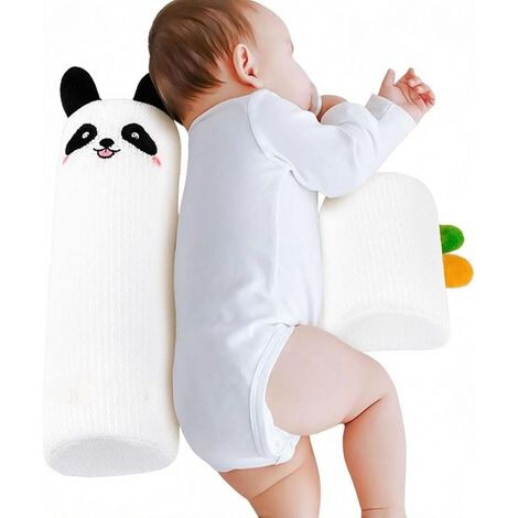 Oreiller Latéral Coussin Doux Respectueux de la Peau et Respirant Oreiller Sommeil Latéral Incliné Pour Lit Canapé Lit de Bébé Berceau Aire Jeux Filles 0 à 24 Mois (1/5)