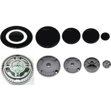 5 BRUCIATORI + PIATTELLI SPARTIFIAMMA ADATTI FRANKE 4 FUO + TRIPLA CORONA S 0235 (1/2)