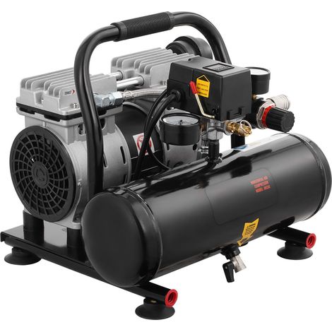 Compresseur d'air 1 gallon réservoir acier 1 HP 15 CFM 7 bar 120 PSI silencieux 68 dB, pour réparation auto et peinture (1/5)